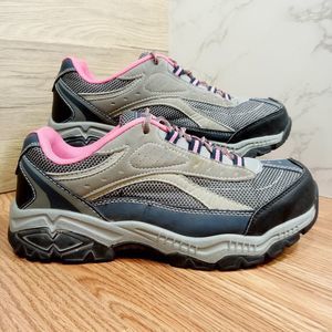 Brahma Steel Toe Womens Sz 10 EU 42 Gray Pink Sarah St. Work Shoe ASTM F 2413-11